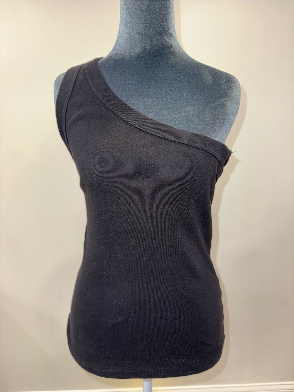 Michael Stars Black One-Shoulder Tank